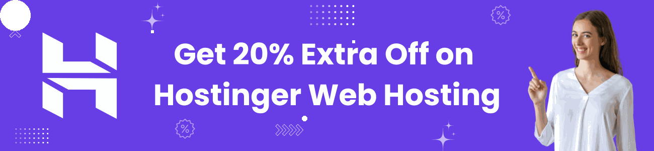 20% OFF HOSTINGER