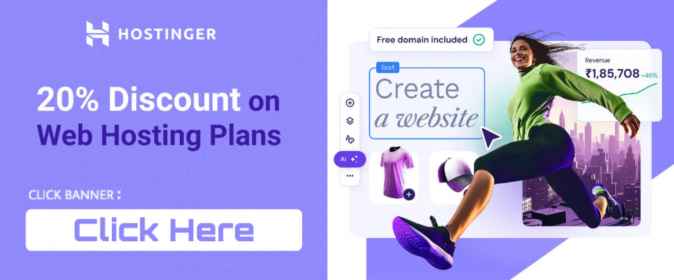 20% OFF HOSTINGER